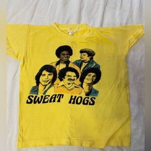 VTG 1970s Welcome Back Kotter Sweathogs TV Show T Shirt 70s Retro, fits size 6/7